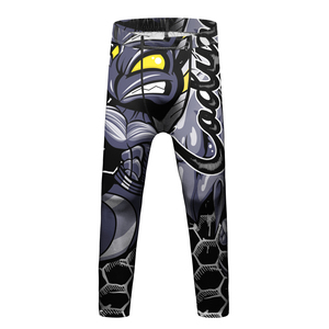 Camiseta <span class=keywords><strong>de</strong></span> Manga Larga con Estampado <span class=keywords><strong>de</strong></span> Jiu Jitsu Brasileño + Pantalones, 4 Piezas/Juego para Niños, Diseño Personalizado OEM, Traje <span class=keywords><strong>de</strong></span> Rashguard para MMA - Product Image 4