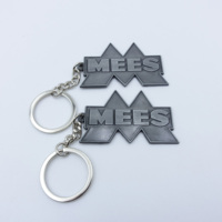 Porte-clés en métal personnalisé avec lettre S M, vente en gros de porte-clés en cube avec lettre C, gravure de nom pour la Saint-Valentin, porte-clés personnalisés