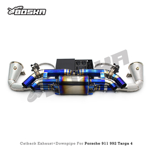 Tubo de Escape Boska Valvetronic para Porsche 911 992 Turbo/Targa 4 3.0T 2020-2023, Tubo de Escape de Titanio, Silenciador - Product Image 5