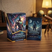 Boîte mystère éco-responsable en PVC/papier pour collection de cartes à collectionner personnalisées sur le thème des personnages d'anime/de film pour enfants