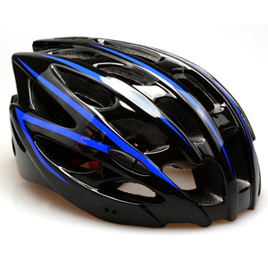 Casque de vélo moulé en une seule pièce, unisexe, respirant, avec 26 plus ouvertures d'aération, motif rayé noir - Product Image 2