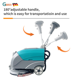GS400 Mini Auto <b>Floor</b> Scrubber Dryer Battery-Powered Walk-Behind Home Restaurant Use Adjustable Handle New Condition <b>Floor</b> Scrub - Product Image 5
