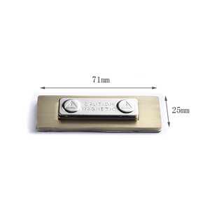 Customized Logo Portable Purple Rectangle Nameplate Office Name <b>Badge</b> - Product Image 3