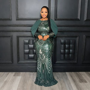 OuYaan lujo lentejuelas cena Vestido Mujer impresionante Maxi Vestido de manga larga vestido de graduación 2025 - Product Image 5