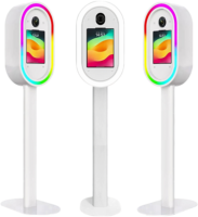 Nouvelle cabine photo iPad pour selfie, mariage et fête, avec support d'imprimante et flight case