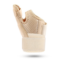 Soporte deportivo para pulgar con correa de muñeca transpirable, protector de vaina de tendón y articulación de pulgar, equipo de protección de compresión de Velcro