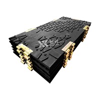 Plaque composite de construction robuste en PEHD stabilisé aux UV, résistante aux UV, découpée CNC, pour sols et pelouses