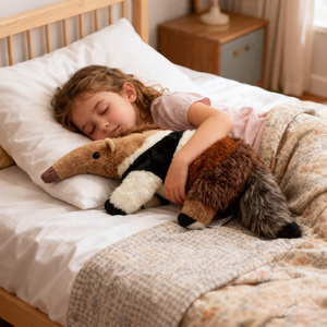 Muñeco de Peluche de Anteatero de Simulación Adorable al por Mayor, Animal de Peluche Suave con Diseño Realista, Relleno de Algodón PP, Tipo Bolsa - Product Image 1