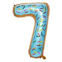 Ballon chiffre 40 pouces couleur pastel en aluminium Mylar pour hélium, décoration de fête d'anniversaire pour fille pour événement majeur