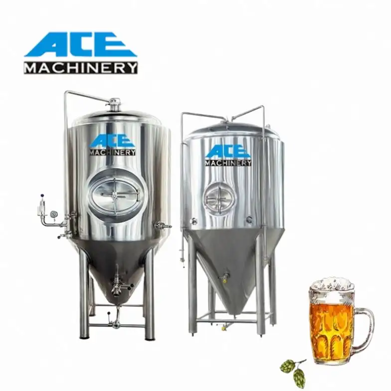 1000L İstistackable fermantasyon tankı özelleştirilmiş bira ekipmanı al yapımı bira bira