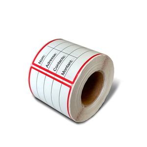 Tùy Chỉnh Có Thể Ghi Không Thấm Nước Vận Chuyển Nhãn Viết Tay Giao Hàng Sticker 120X60 Selfadhesive Bao Bì Nhãn Mã Vạch Cho Khuyến Mãi - Product Image 2