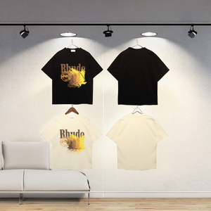 Camiseta de Manga Corta para Hombre A283, Estilo Juvenil Universitario 2025, Alta Calidad, 100% Algodón Tejido, 200g, Estampada, Ecológica - Product Image 3