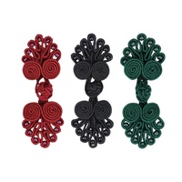 Vente chaude Boutons de fermeture de grenouille de noeud chinois colorés Boutons en tissu chinois