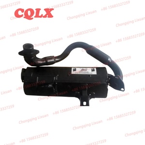 Knalpot Sepeda Motor Tiga Roda, Suku Cadang untuk Sistem Knalpot Keluar Pipa Knalpot Sepeda Motor untuk Bajaj Re 205 225 - Product Image 2