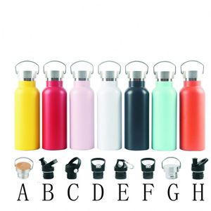 Frasco de vacío de 500 de acero inoxidable 304 ml personalizado Botella de agua deportiva aislada con recubrimiento en polvo con tapa y diseño de logotipo - Product Image 3