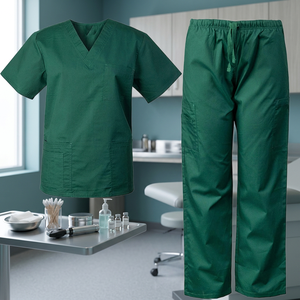 Set di Divise Mediche Unisex Onstyle, Comodo Completo in Poliestere, <span class=keywords><strong>Cotone</strong></span> e Rayon, Top e Pantaloni con Colore e Logo Personalizzabili - Product Image 3