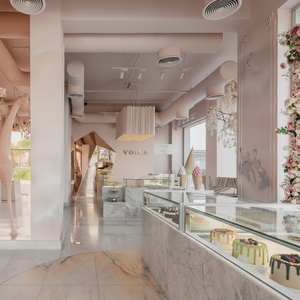 Boulangerie Salon de Thé Vintage Rénovation Intérieure Complète Armoires en Bois Personnalisées Rangement Classique - Product Image 1