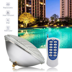 9W RGB PAR56 LED स्विमिंग पूल लाइट RF रिमोट ग्लास DC12V वाटरप्रूफ IP68 अंडरवाटर पॉन्ड लैंडस्केप टब स्पा बल्ब फाउंटेन लैंप - Product Image 6