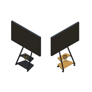 รถเข็นเคลื่อนที่พร้อมตู้และชั้นวางทีวีจอ LCD อเนกประสงค์ - Product Image 6