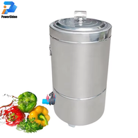 Fruit- en groentewasmachine - Industriële wasmachine voor groenteverwerkingsbedrijven, motorisch aangedreven 110/220V 0.6kW