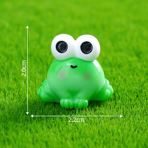 Mini grenouilles lumineuses qui brillent dans le noir, figurines d'animaux en résine pour paysage de mousse, jardin, terrarium, bricolage, décoration artisanale - Product Image 6