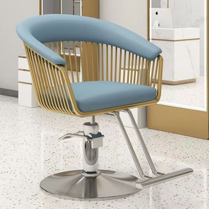 Chaise de Barbier et de Salon de Beauté Moderne Haut de Gamme en Cuir PU Ergonomique, Rotation à 360 Degrés, Portable et Réglable en Hauteur - Product Image 5
