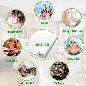 ม้วนผ้าปูเตียงแบบใช้แล้วทิ้งชนิดไม่ถักทอ 30 แกรม แบบเจาะรูสำเร็จรูป สำหรับโต๊ะนวด เก้าอี้ทำทรีทเมนท์  ผ้าปูเตียงทางการแพทย์สำหรับโรงพยาบาล สีขาว - Product Image 6