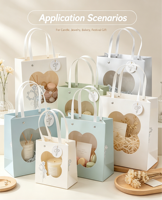 Sac cadeau portable de luxe Mori imprimé, écologique et réutilisable, avec ruban et étiquette, pour aromathérapie, personnalisable avec logo