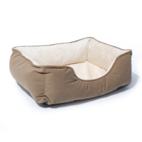 Lit orthopédique moderne de luxe pour chien, lit rectangulaire en peluche douce pour chat, lavable, anti-anxiété, apaisant, mobilier haut de gamme pour animaux de compagnie