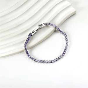 Pulsera de Lujo con Cadena de Eslabones de Circones y Diamantes de Imitación Tipo Tenis - Product Image 6