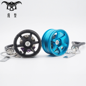 Llaveros Elegantes de Aleación de Aluminio con Diseño de Llanta, Logotipo Personalizado AC Schnitzer, Llavero de Coche, Accesorios de Lujo para Amantes de los Coches, Regalo Único de Navidad - Product Image 1