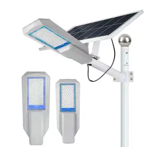SUNWE 야외 원격 태양 배터리 전원 극 램프 100w 200w 300w 400w 태양 거리 램프