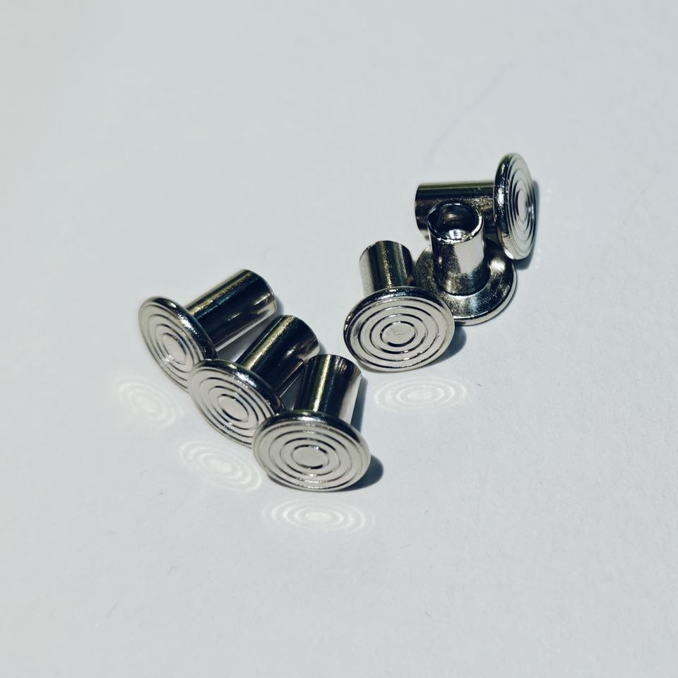 Nickel Plated Flat Head Concentric Ring Hollow Tubular Rivets ...