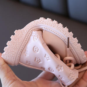 Stivali Invernali per Bambini, Stivali Martin in Pelle Britannica Imbottiti per Ragazze, Stivali <span class=keywords><strong>da</strong></span> <span class=keywords><strong>Neve</strong></span> Unisex di Medie Dimensioni - Product Image 6