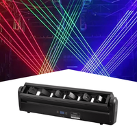 STSLITE - Láser RGB de 5 W con Control por Aplicación y Láser Rojo Único de 1200 MW con 6 Ojos y Efecto de Haz de Luz Láser Mini Alien