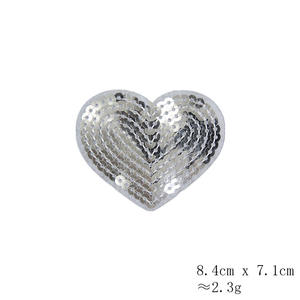 <span class=keywords><strong>Pas</strong></span> <span class=keywords><strong>cher</strong></span> Coloré Faible MOQ Coeur Amour Or Argent Étoile Paillettes Patches Personnalisé 3D Paillettes Appliques pour Vêtements Chapeau Sac - Product Image 4