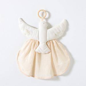 Simpatico Peluche Angelo Neonato, Giocattolo di Peluche Colomba Portafortuna per la Dentizione del Bambino, Compagno di Sonno Rilassante - Product Image 1