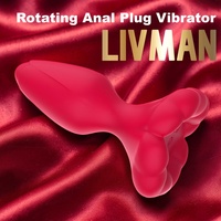 Vibromasseur anal rotatif, 9 modes de vibration, rotation à 360 degrés, charge magnétique USB, vibromasseur anal pour débutants