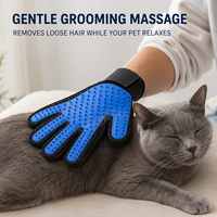 Kit complet de soins pour animaux de compagnie : Brosse anti-poils, Peigne démêlant six pièces, Gant, Coupe-griffes, Lime à ongles, Sacs de collecte des déchets