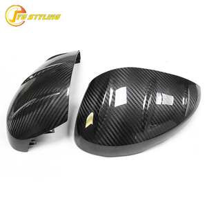 Copertura Specchietto Retrovisore in Fibra di Carbonio Stile <span class=keywords><strong>Mugen</strong></span> per Honda Civic 11a Generazione con Foro per Indicatore di Direzione - Product Image 4