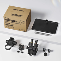 Microscope trinoculaire QianLi Gorilla 6558 6,5X-58X avec zoom synchrone pour la réparation de cartes mères de téléphones portables, outil de soudure avec lumière LED UV