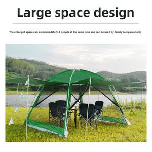 2025 nuova tenda familiare portatile ultraleggera per campeggio in spiaggia attrezzatura esterna transfrontaliera facile da configurare con tela per 2 persone - Product Image 4