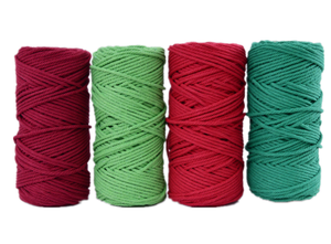 Cuerda <span class=keywords><strong>de</strong></span> Macramé OKAY <span class=keywords><strong>de</strong></span> 3 mm, Premium, 4 Hebras, Reciclada, Encerada, Colorida, Trenzada y Retorcida para Bolsos, Prendas y <span class=keywords><strong>Zapatos</strong></span>, Venta al Por Mayor - Product Image 3