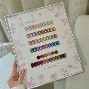 Suuseegel - Juego de 26 Esmaltes de Gel para Uñas con Efecto Ojo de Gato, Magnéticos y Cristalinos, Marca Privada, Suministros para Uñas OEM - Product Image 2