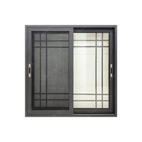 Ventana corredera de 1800mm x 1200mm, ventanas y puertas de huracán, persianas de vidrio de aluminio, ventana plegable, estándar de China