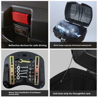 Sac de Selle Arrière Étanche 47L pour Moto et Trottinette Électrique, Vente en Gros Usine, Personnalisable avec Logo, Boîte de Rangement pour Bagages