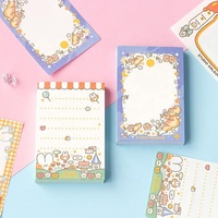 Útiles escolares de alta calidad al por mayor Kawaii Cute Cartoon Printing Cute Memopad para el plan diario