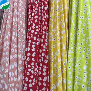 Hot-Selling Four Way Stretch Print Stof Groothandel Bedrukt Polyester Spandex Stocklot 4-Way Elastische Stof