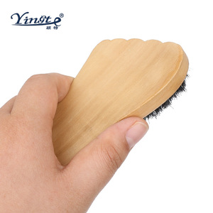 Yinste Foot Shaped <b>Shoe</b> Brush Pig Hair Solid Wood Cleaning Brush For <b>Nursing</b> And Care 2 Pieces - Product Image 2