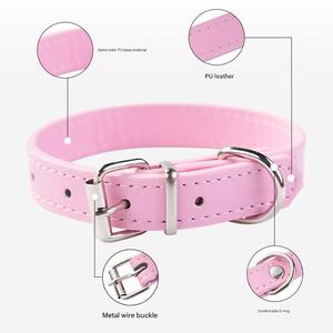 Collare Classico in Pelle per Cani con Fibbia Metallica Regolabile e Anello a D, Design Morbido Personalizzabile - Targhetta ID Durevole per Animali Domestici per Passeggiate Quotidiane - Product Image 3